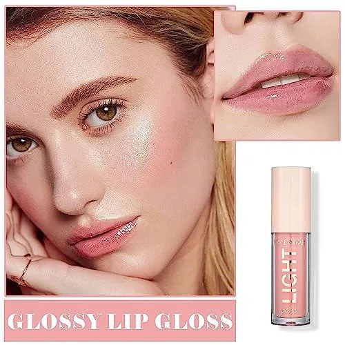 6PCS Hydrating Lip Gloss Neutral Nude Nourishing Glossy