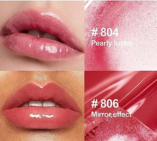 6PCS Hydrating Lip Gloss Neutral Nude Nourishing Glossy