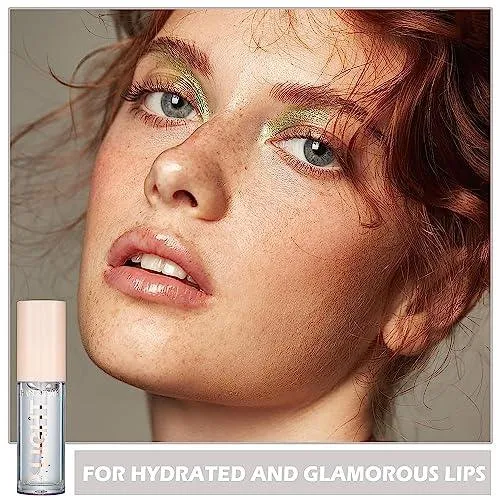 6PCS Hydrating Lip Gloss Neutral Nude Nourishing Glossy