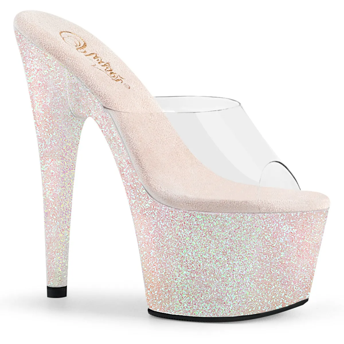 ADORE-701HMG  Opal Glitter Platform 7 Inch High Heel Stripper Shoe