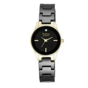 Armitron Moonlight Black Ceramic Women's Watch - 755348BKGP