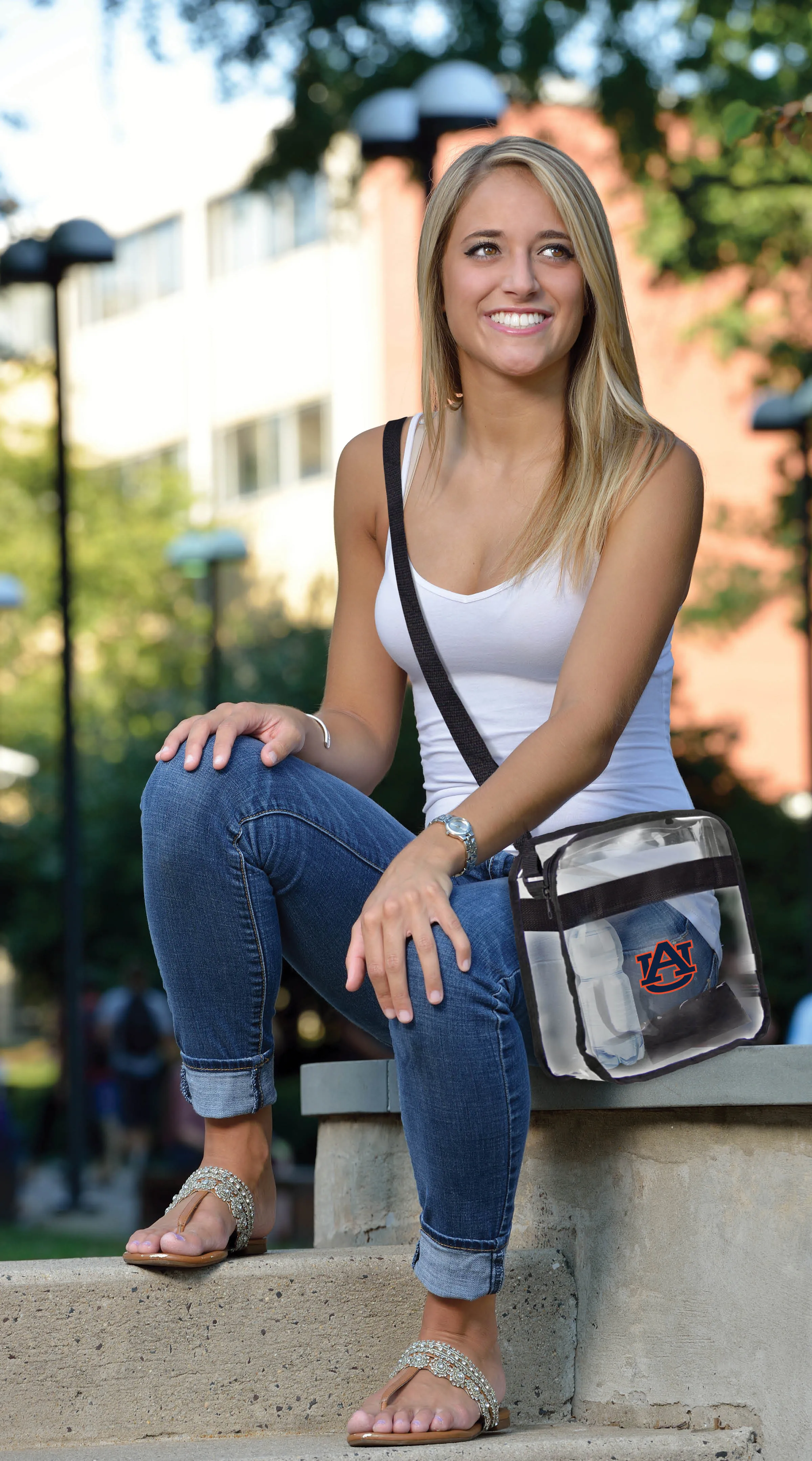 Auburn University Clear Carryall Crossbody