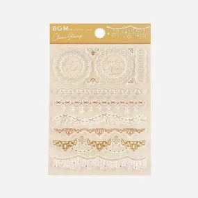 BGM Vintage Lace Clear Stamp