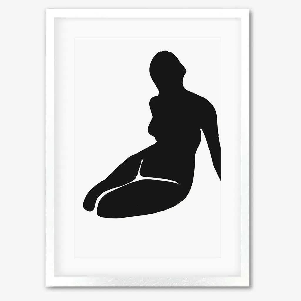 Black And White Figure Framed Art