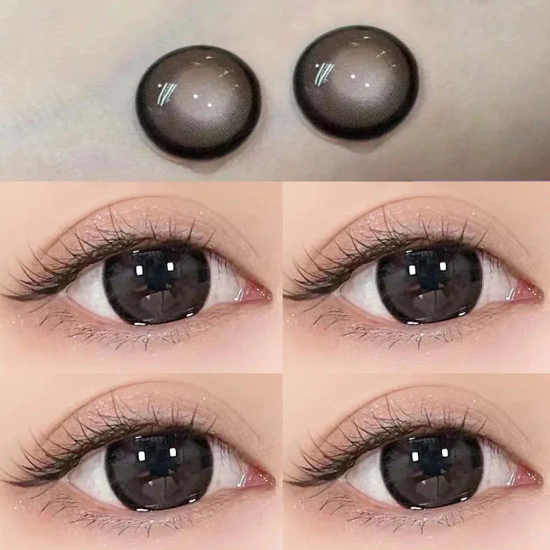 BLACK CONTACT LENSES (TWO PIECES)  PL52455