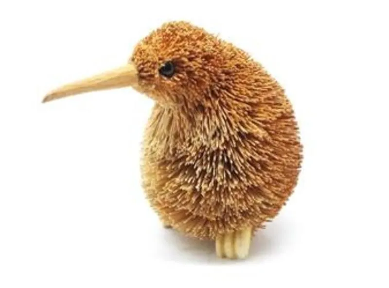 Brush Hanging Kiwi Bird Xmas Ornament