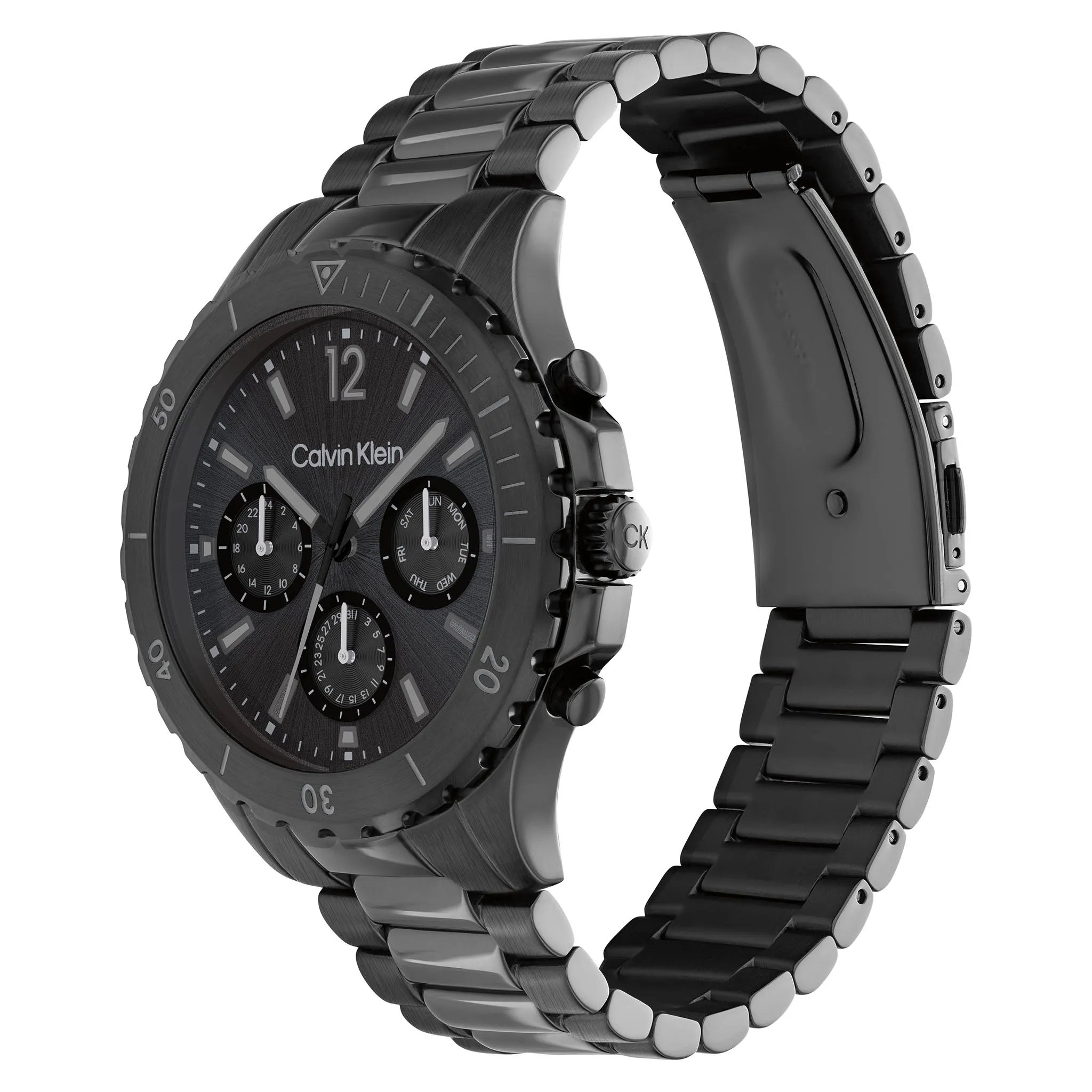 Calvin Klein Sport Black Steel Men's Multi-function Watch - 25200117