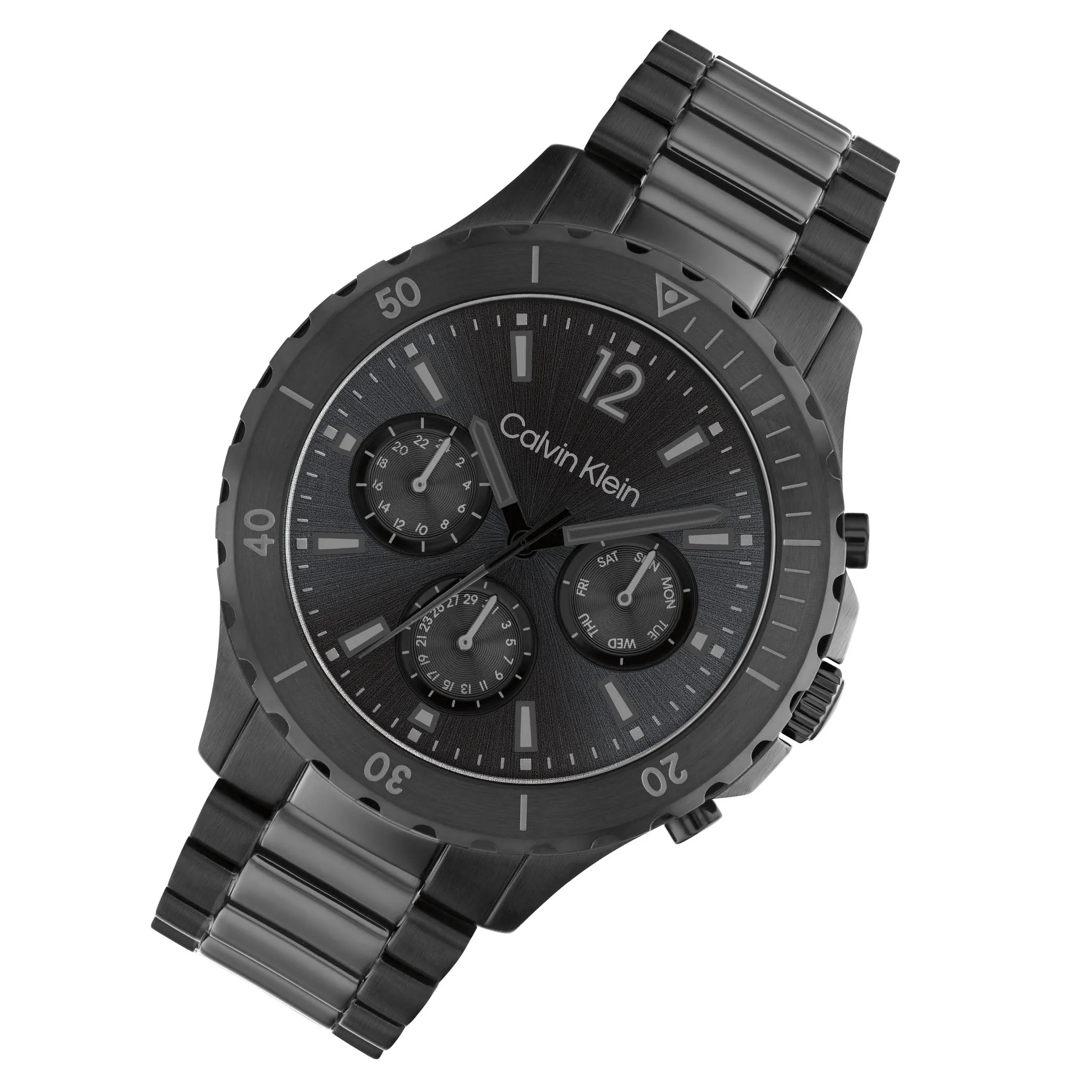 Calvin Klein Sport Black Steel Men's Multi-function Watch - 25200117