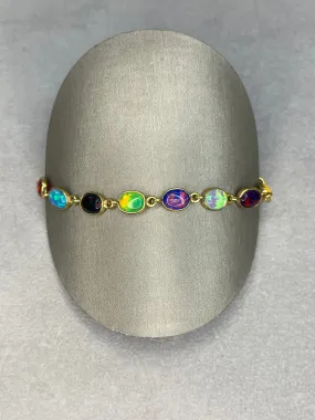 Charles Albert Alchemia Multi Colored Lab Created Opal Bracelet