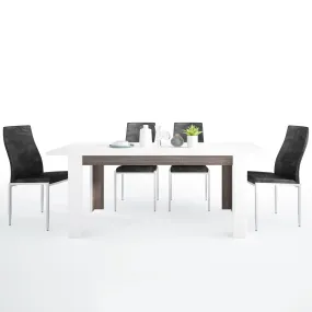 Chelsea Extendable Dining Table with 4 Chairs