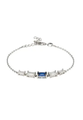 Clara Gemstone Bracelets Silver Sapphire