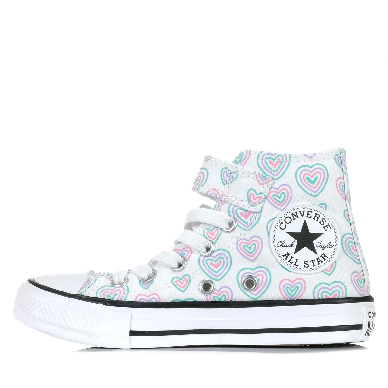 Converse Chuck Taylor Hearts Easy On Hi White/Oops Pink