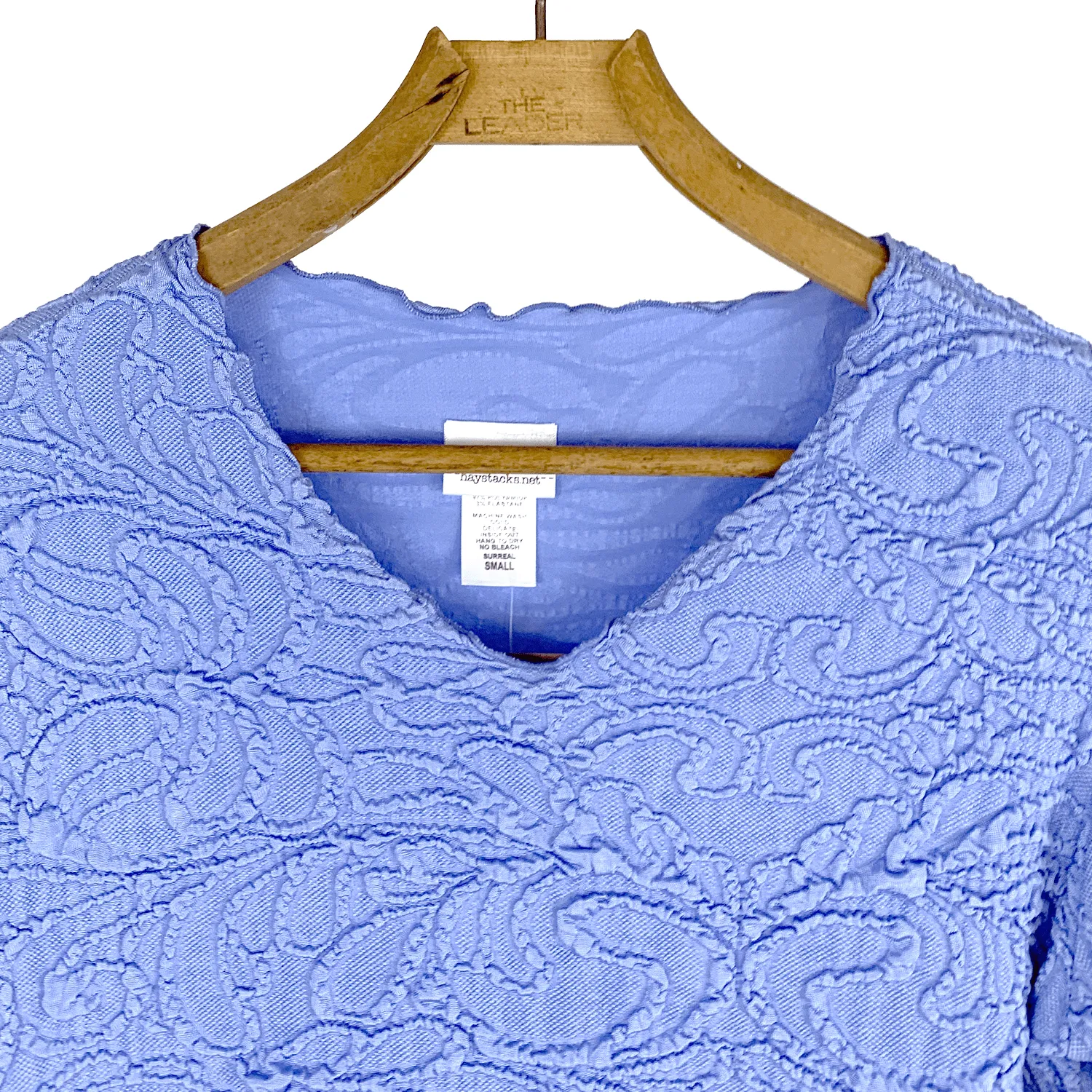 Cornflower Fluence Surreal Textured Top