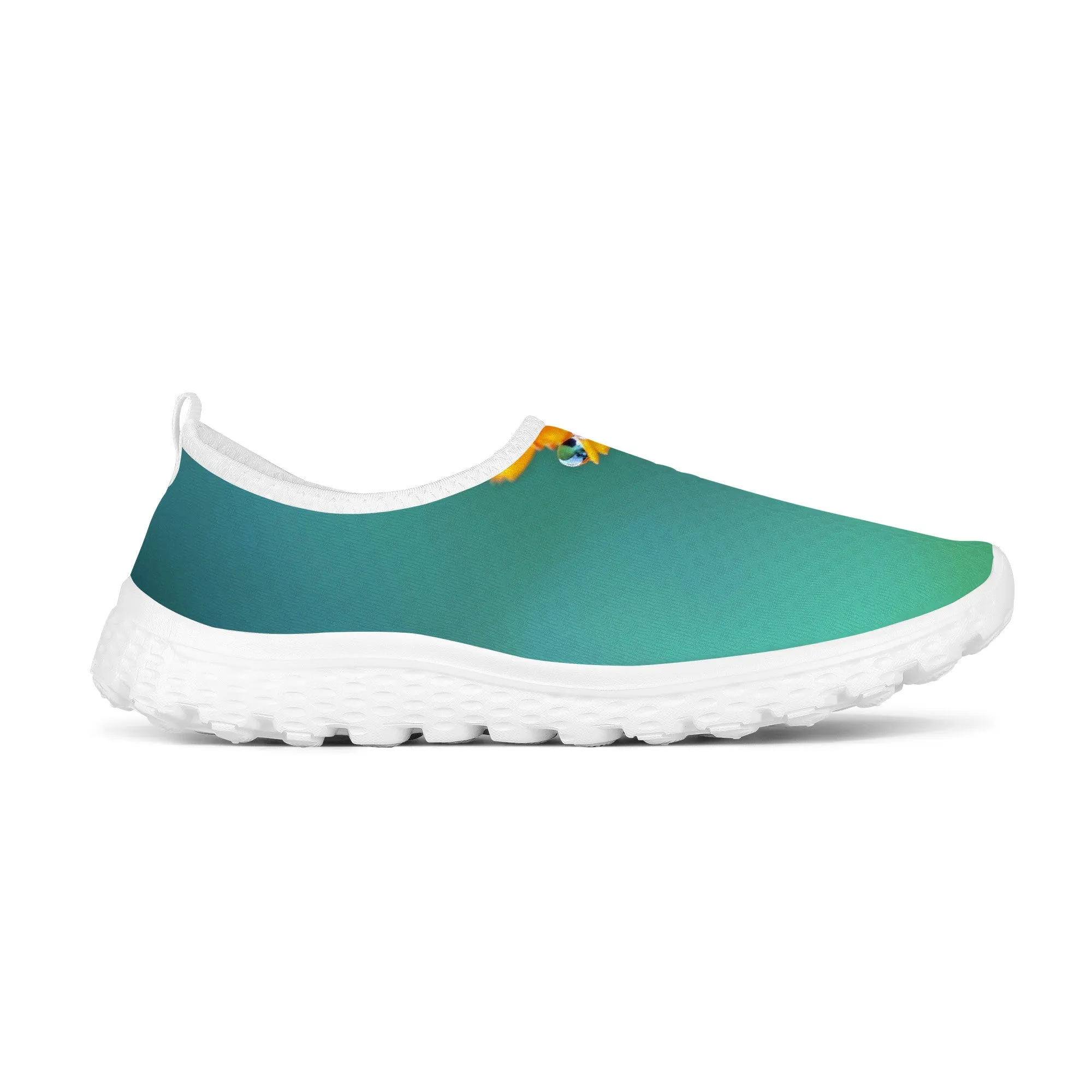 Green Wave Women's Mesh | Low Top Customized | Shoe Zero