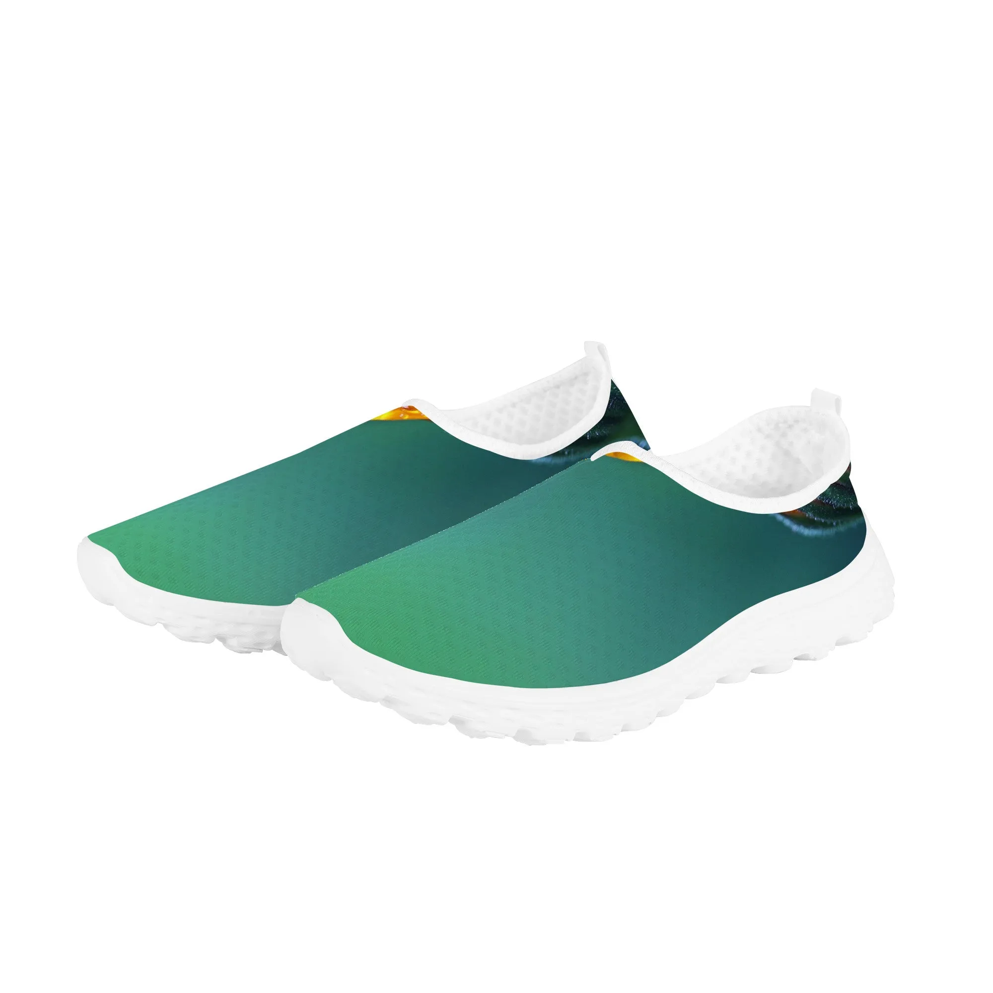 Green Wave Women's Mesh | Low Top Customized | Shoe Zero