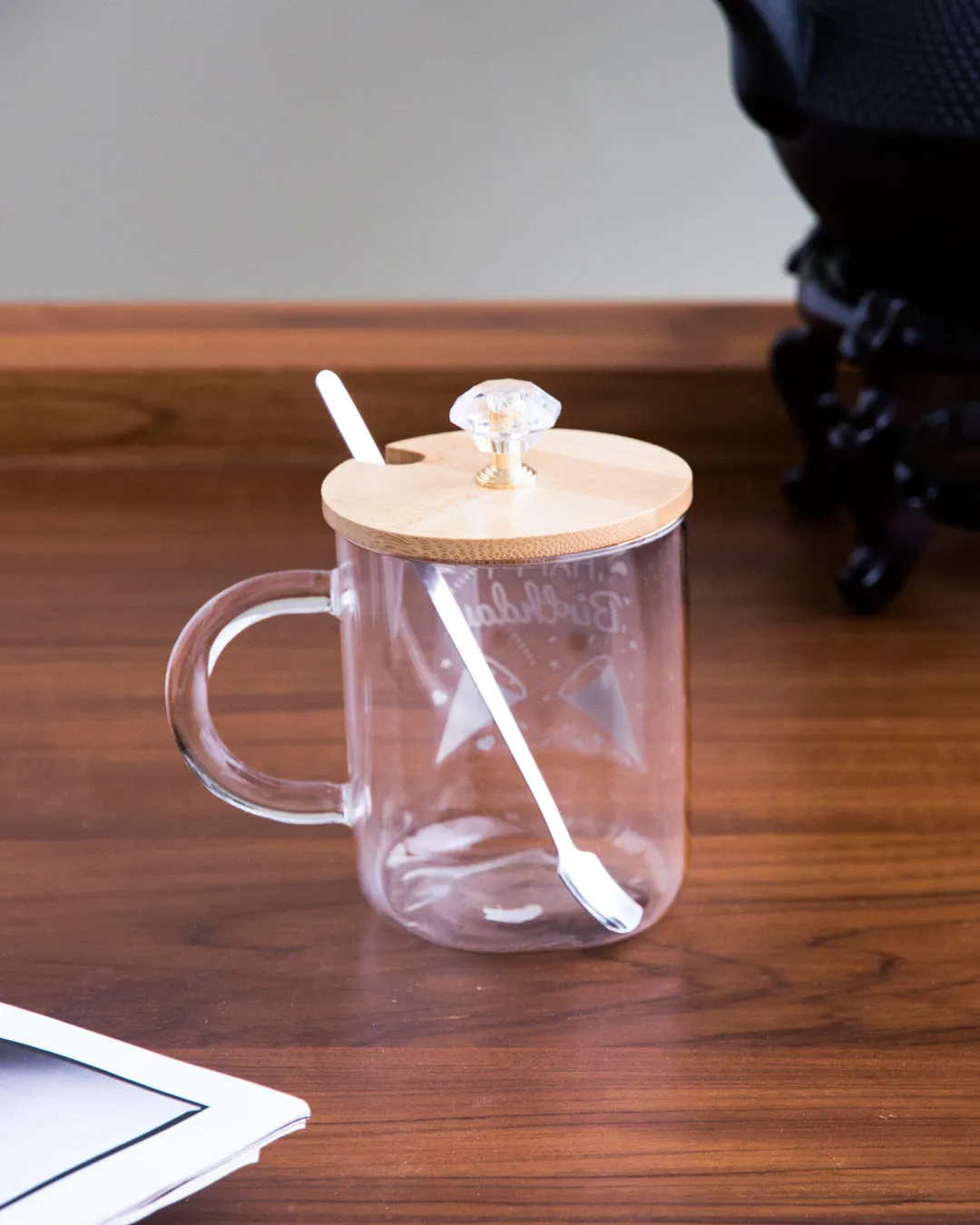 'Happy Birthday' Clear Coffee/Milk Mug