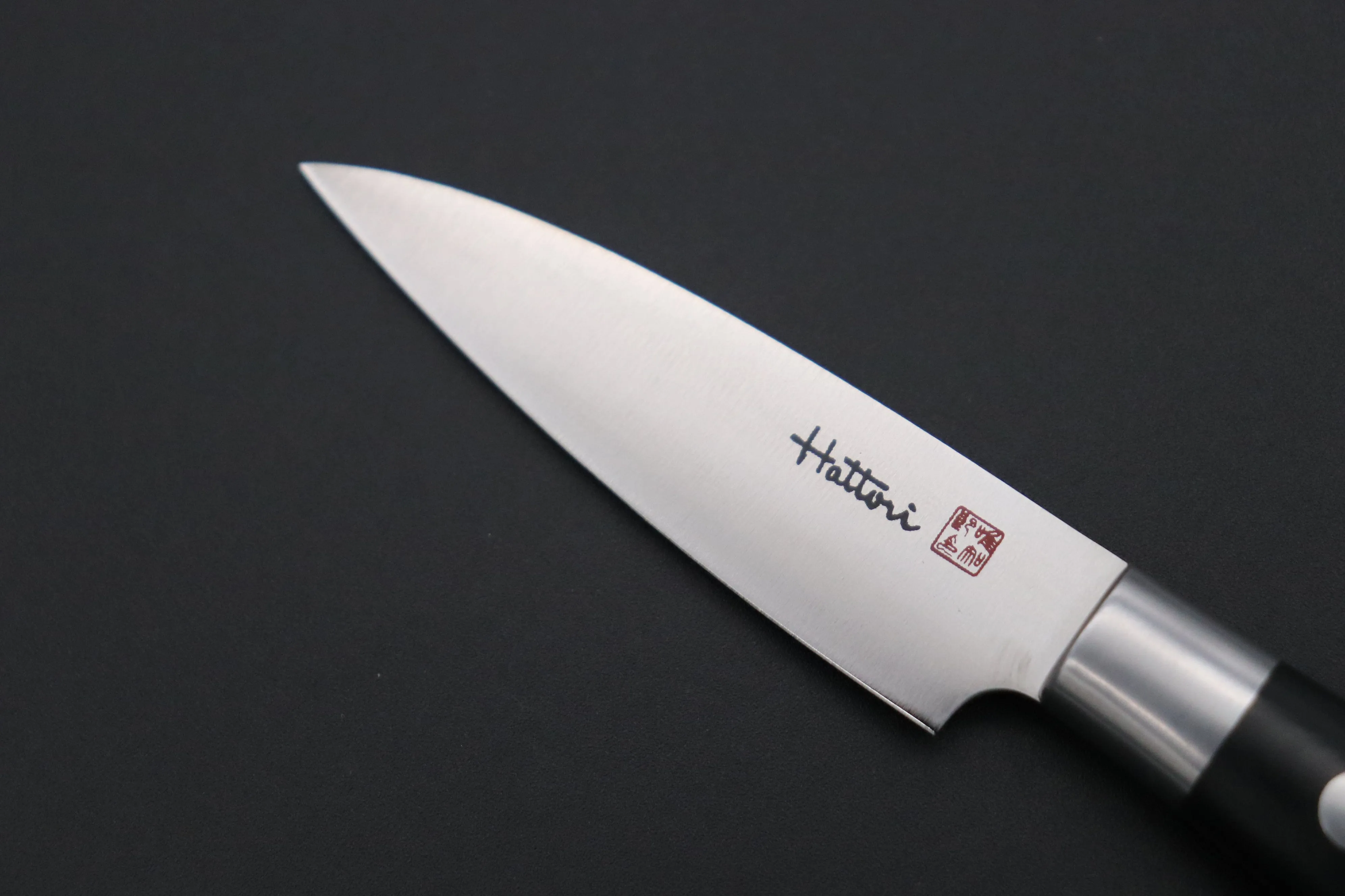 Hattori Forums FH Series FH-1L Parer 70mm (2.7 inch, Black Linen Micarta Handle)