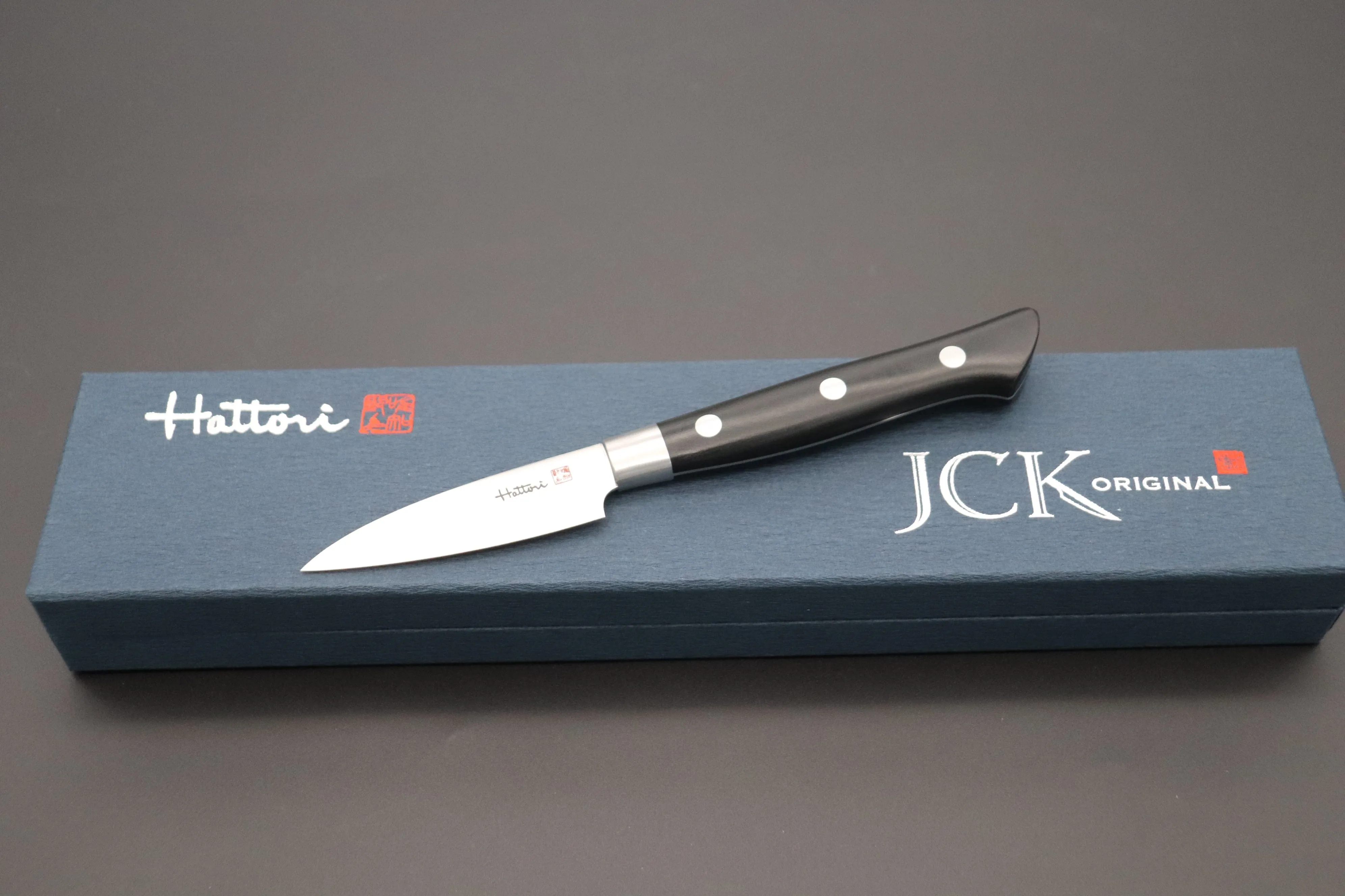 Hattori Forums FH Series FH-1L Parer 70mm (2.7 inch, Black Linen Micarta Handle)