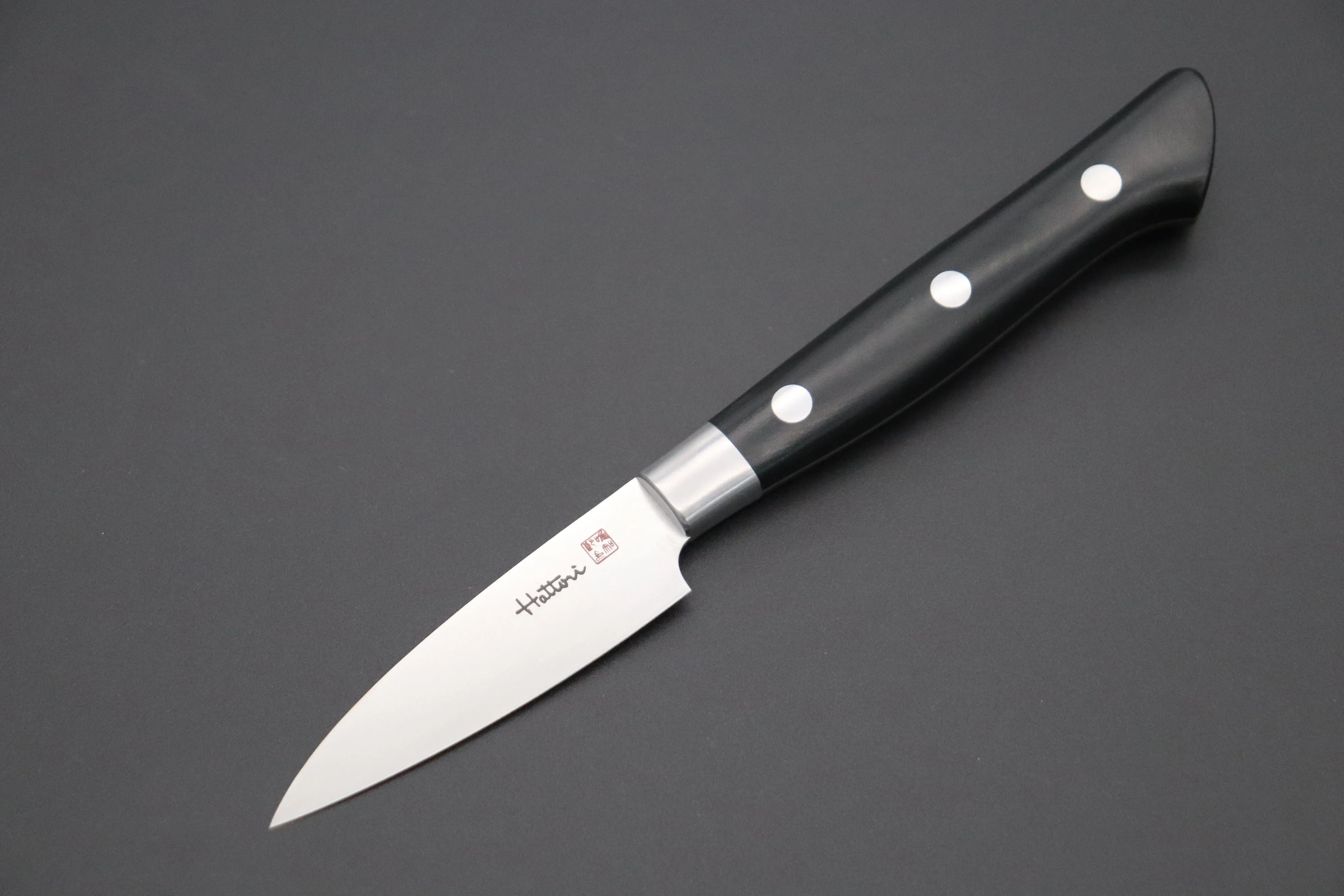 Hattori Forums FH Series FH-1L Parer 70mm (2.7 inch, Black Linen Micarta Handle)