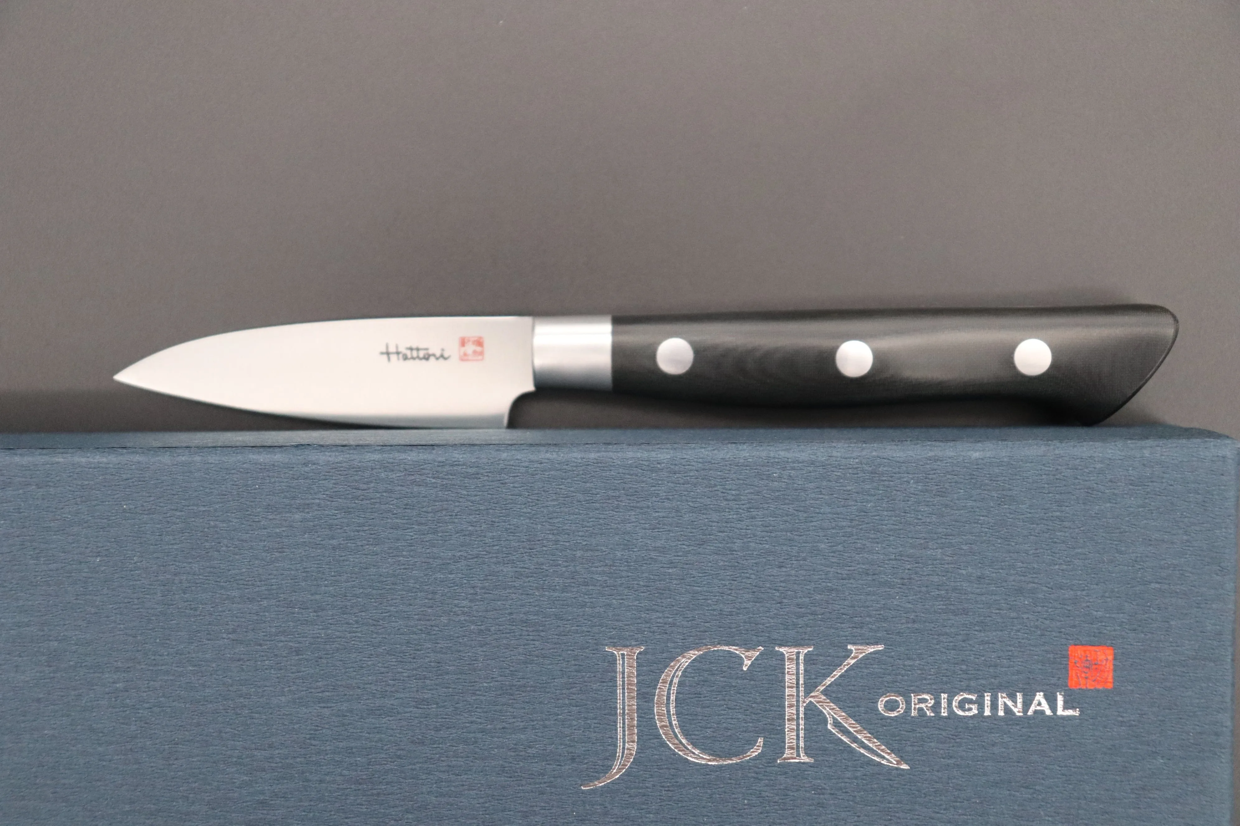 Hattori Forums FH Series FH-1L Parer 70mm (2.7 inch, Black Linen Micarta Handle)