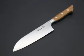 Hattori Forums FH Series FH-4O Santoku 170mm (6.6 Inch, Olive Wood Handle)