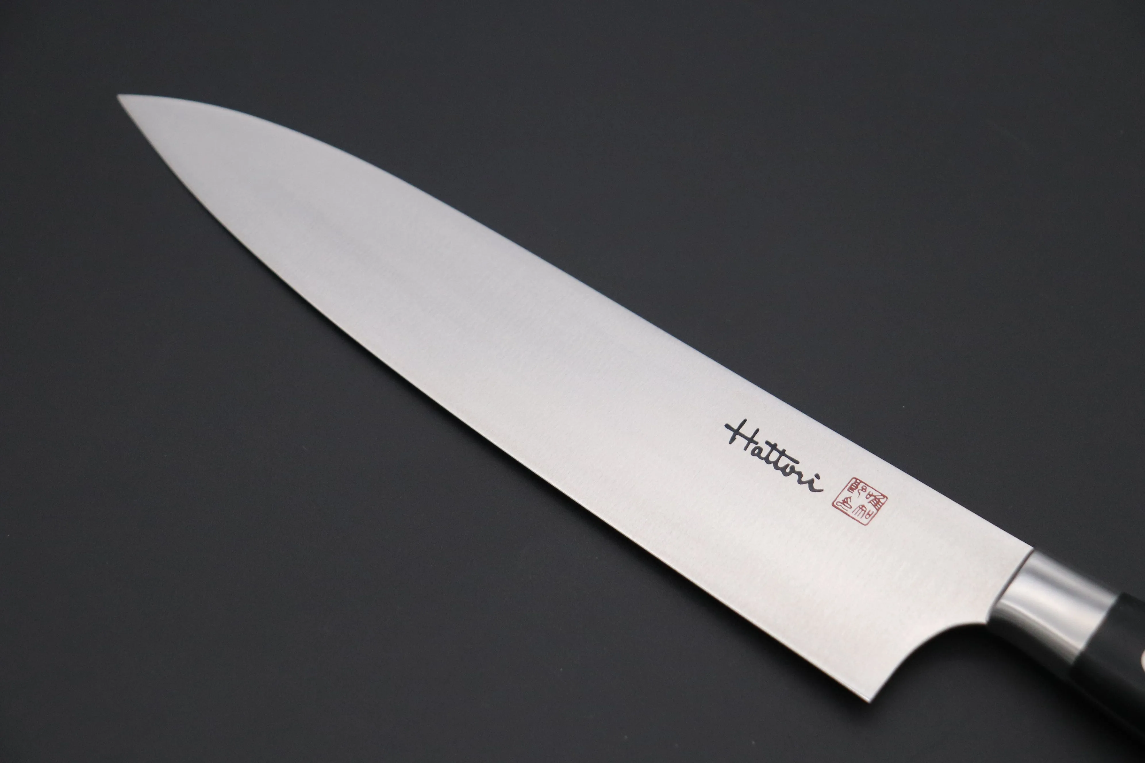 Hattori Forums FH Series Gyuto (210mm to 270mm, 3 sizes, Black Linen Micarta Handle)