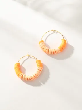 Heishi Bead Hoop Earrings