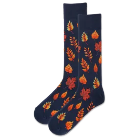 HOTSOX Men's Autumn Leaves Crew Sock