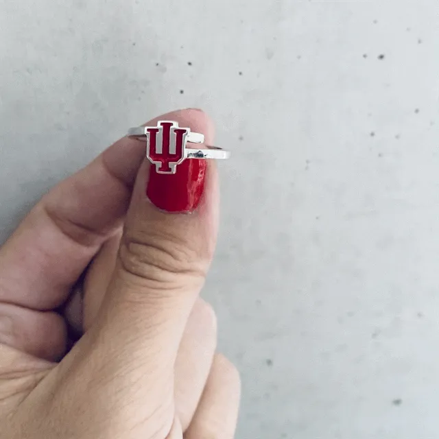 Indiana University Bypass Ring - Enamel