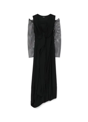 LAWN   MESH DRAPE DRESS