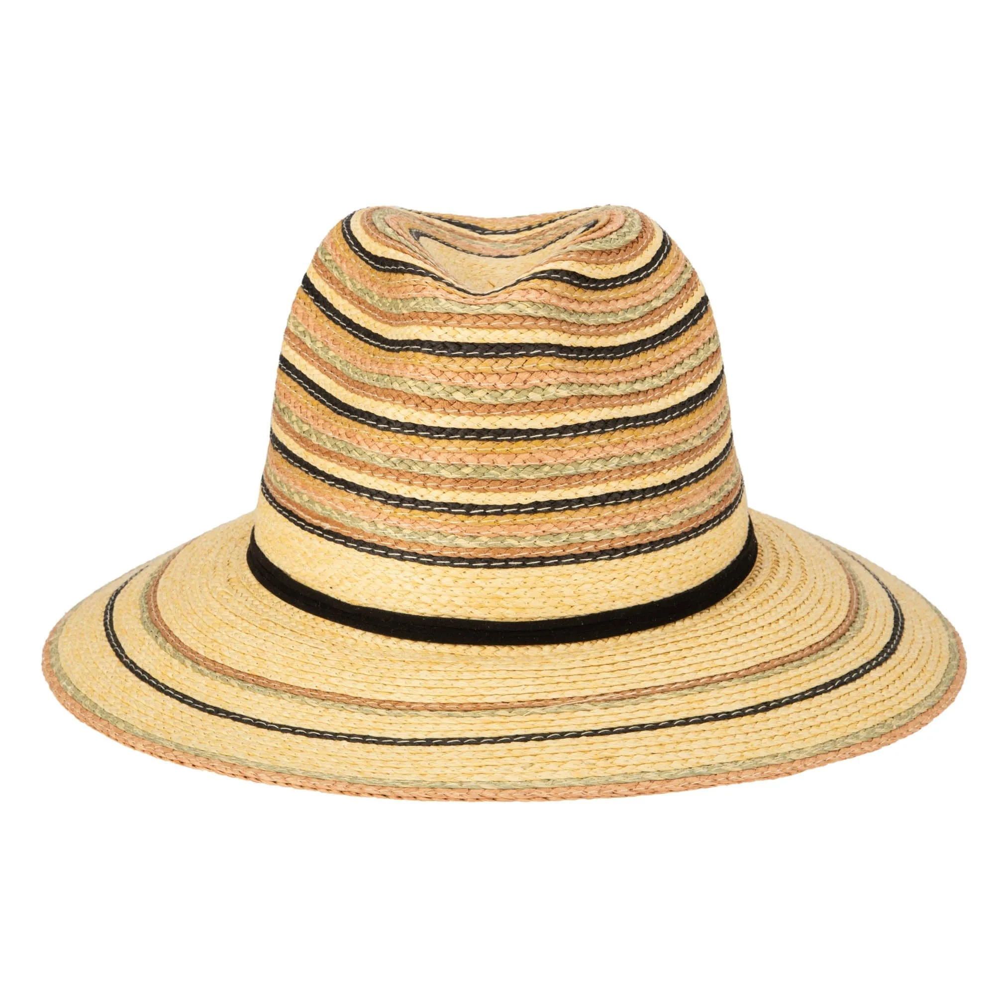 Paradise - Paperbraid Multi Striped Fedora