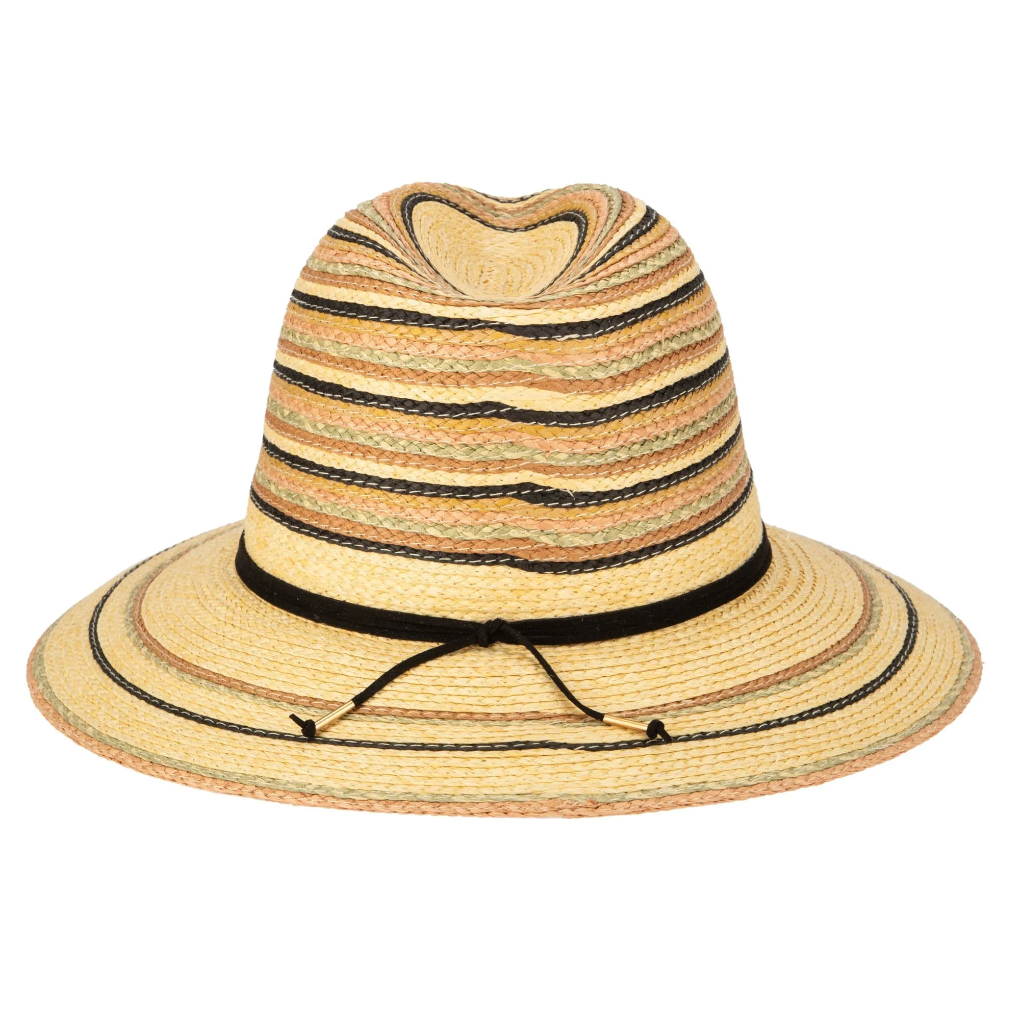 Paradise - Paperbraid Multi Striped Fedora