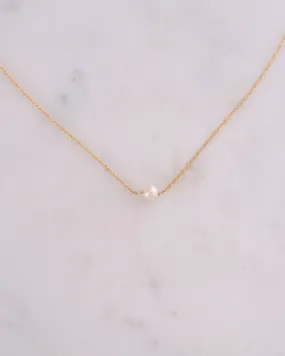 Petite Pearl Simple Necklace