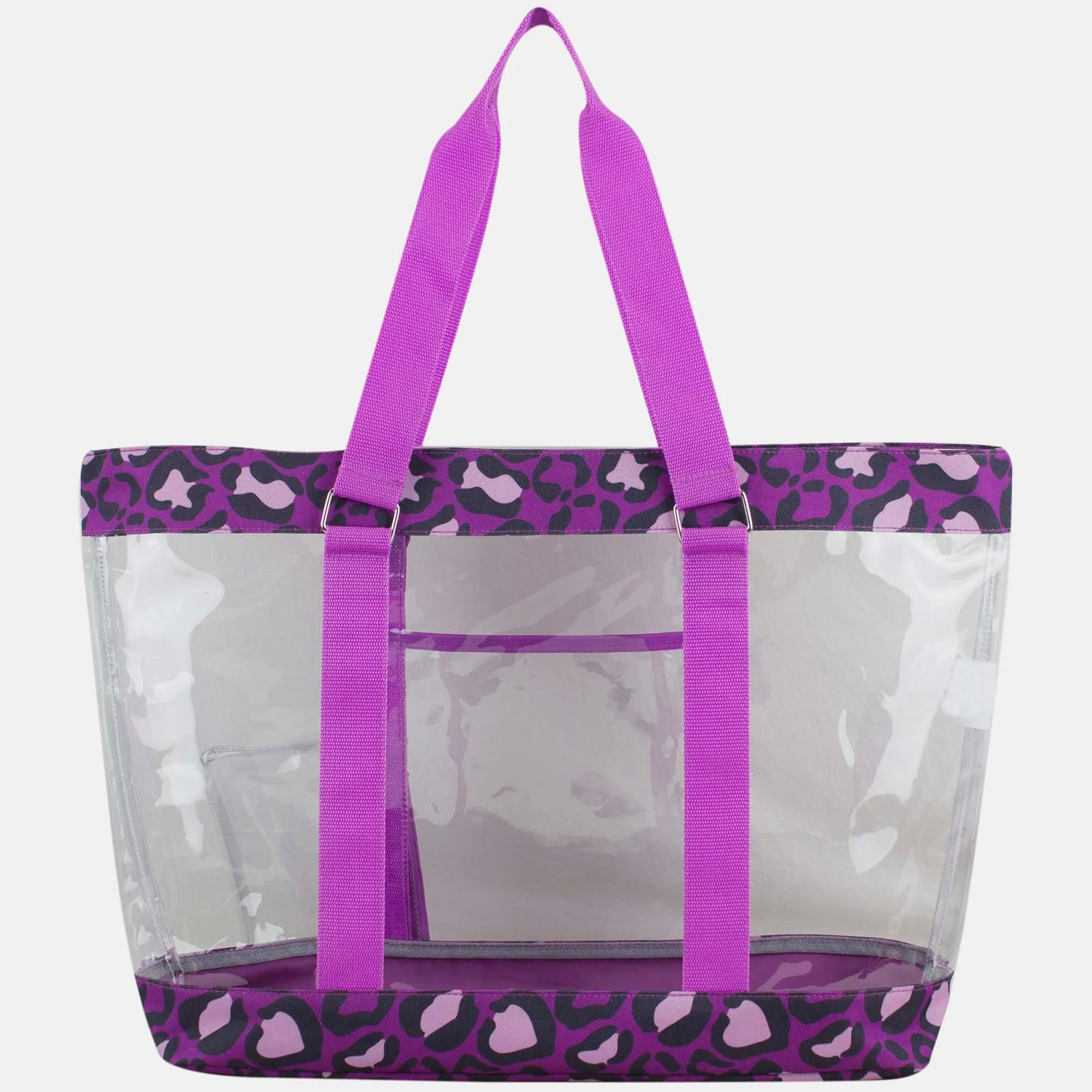 Supreme Deluxe 100% Clear PVC Printed Large Tote with Large Wristlet