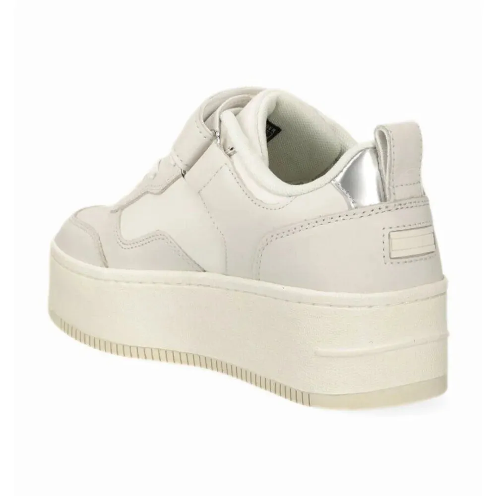 Tommy Hilfiger Jeans TJW Flatform Velcro Trainers Women's - OFFWHTSLV